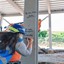 WVT staff had the opportunity to write a message for posterity on the steel structure