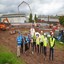 Pictured on the site of the new Diagnostic Centre are, left to right: Christian Homersley, WVT Associate Chief Estates and Capital Planning Officer; Alan Dawson, WVT Chief Strategy and Planning Officer; Leah Hughes, WVT Operational Clinical Lead for Radiology; Dan Harding, WVT  Associate Director Diagnostic Programmes; Adrian Speller, Speller Metcalfe Technical Director; Annie Hyett, Senior Project Manager, WT Partnership; Stuart Jones, Speller Metcalfe Contracts Manager; Alex Garwood-Gowers, Speller Metcalfe Senior Project Manager; Quantity Surveyor Zach Bowater