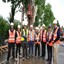 Pictured in front of the boring machine at Hereford County Hospital are, left to right: Martin McGawley (Centrica site manager), Jon Westood (Centrica project engineer), Steve Cresswell (Centrica geologist), Martin Jones (WVT estates and engineering manager), Brian Santry (Centrica project manager), Alan Dawson (WVT director of strategy and planning), Tony Orton (Centrica Head of Healthcare Business Development) and Mark Thomas (WVT project manager)