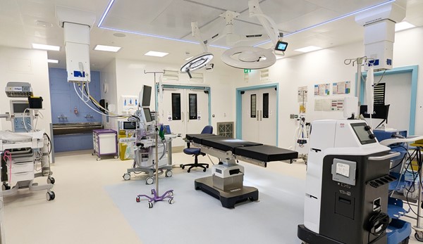 Inside the new theatre at Hereford County Hospital Inside the new theatre at Hereford County Hospital