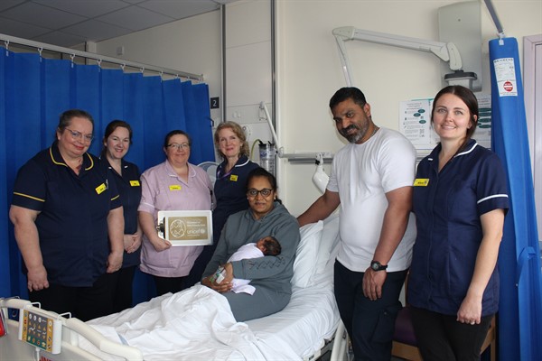 Baby Friendly Initiative Gold Award Photo